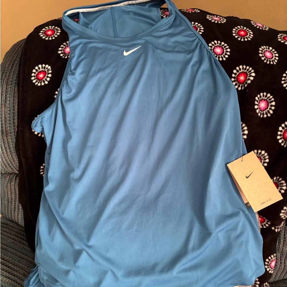 Nike Sky Blue Performance Tank - Picture 1 of 2